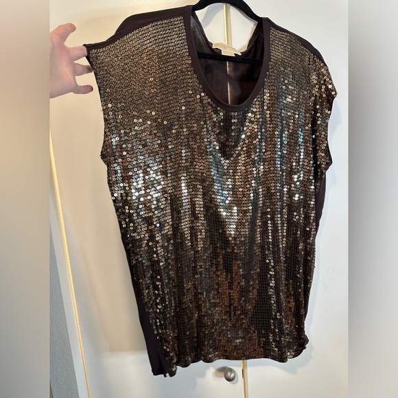 MICHAEL KORS Sequin Top size 1X - Picture 3 of 10